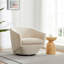 Fauteuil demi-tonneau pivotant en velours Elexi-929657892