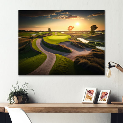 " Golf Course At Sunset III "