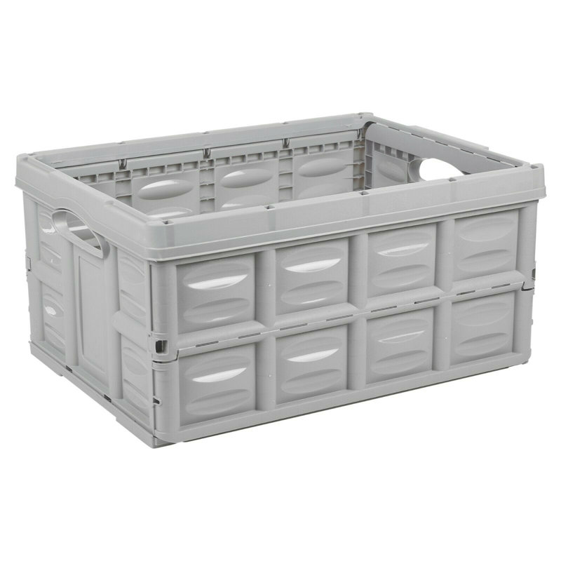 Rebrilliant Plastic Decorative Bin, Grey