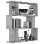 Hawkes 96cm H x 80cm W Chipboard Standard Bookcase-2088049837