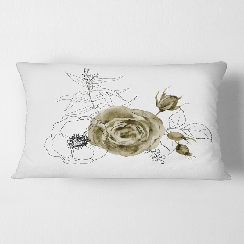 Floral Throw Pillow
