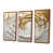 Toile avec cadre flottant brun