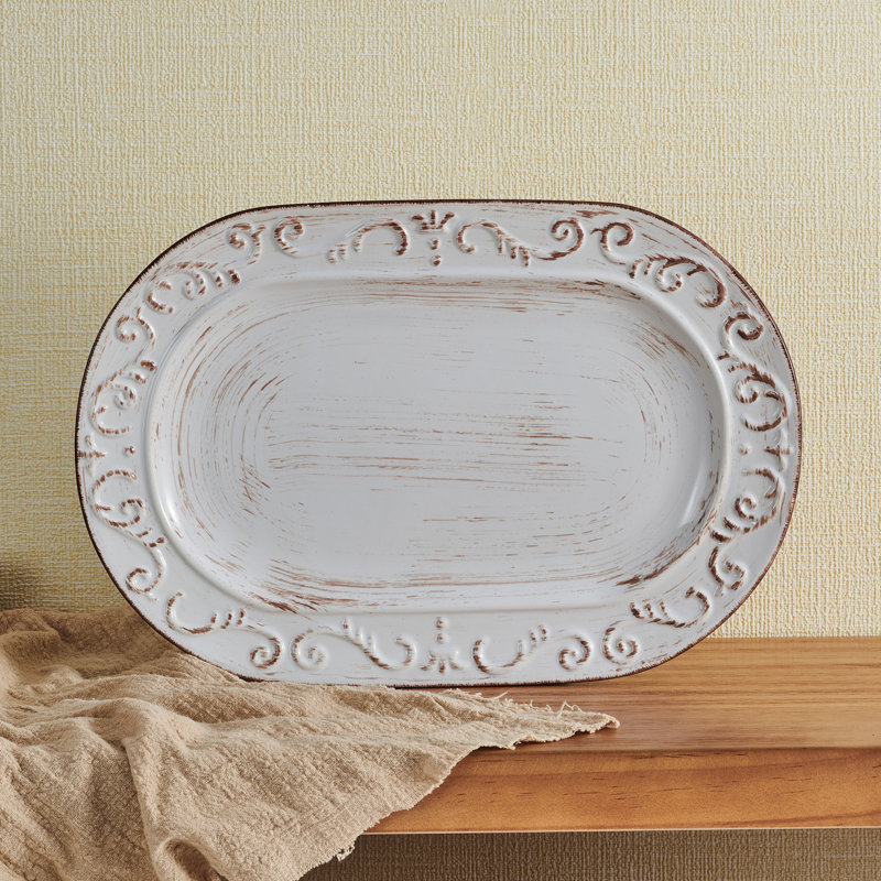 Pfaltzgraff Trellis 13.8 in. Oval Platter