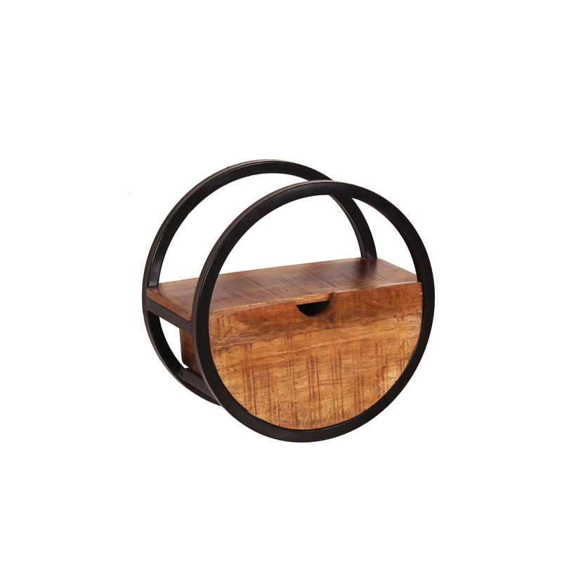 Circle Floating Shelf, 40cm H x 40cm W x 20cm D.