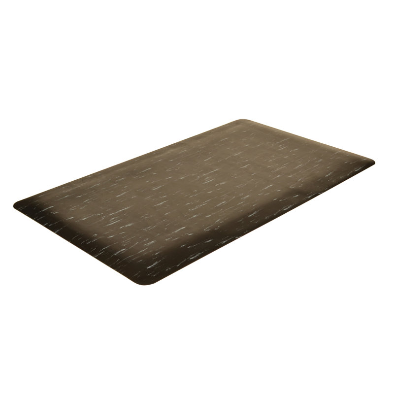 Tapis de cuisine Marble Sof-Tyle Grande, Rectangle 2 pi x 3 pi, Noir