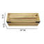 Caisse en bois manufacturé superficielle rectangulaire