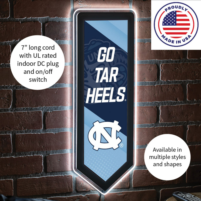 Enseigne murale NCAA Team Pennant, Université de North Carolina