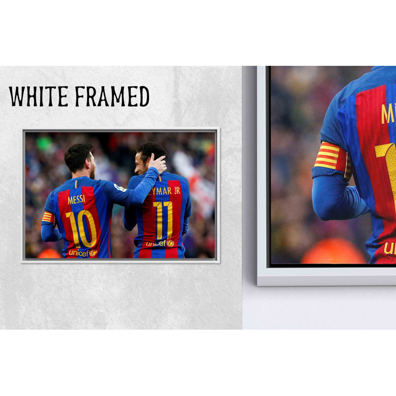 «Elegant Messi & Neymar Football», impression sur toile, décor moderne, 1P, 19,8 po de hauteur x 27,6 po de largeur