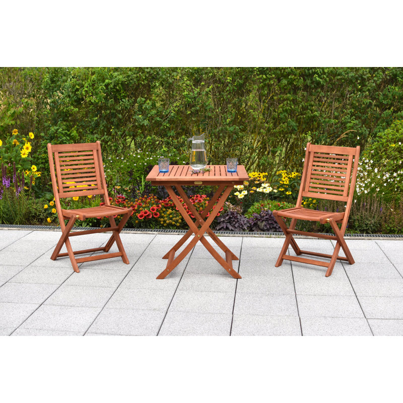 Amboy 2 - Person Wood Patio Dining Set with Rectangular Table