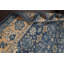 Tapis décoratif en laine de conception unique noué à la main New Age Khotan bleu/beige 8 pi 5 po x 10 pi 1 po
