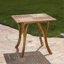 Table de salle à manger d'extérieur carrée en bois d'acacia - L 31,50 po x l 31,50 po x H 30,00 po