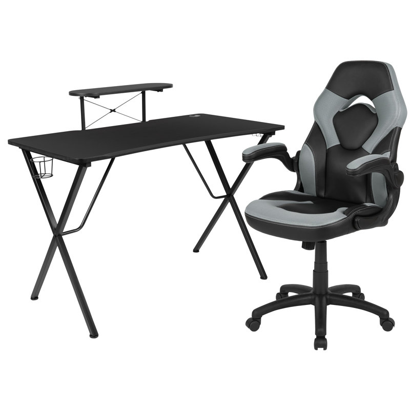 Bridesdale Gaming Desk, Gray