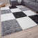 Myshaggy Collection Rugs Geometric Design in Grey