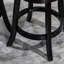 Tabouret pivotant à dossier à lattes de 30 po, siège en tissu gris anthracite, pattes évasées modernes et à hauteur de barre de construction pour plus de stabilité-445377628-445377631