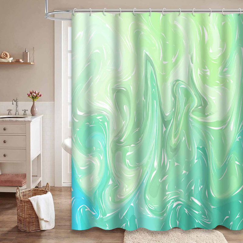 Rideau de douche avec 12 crochets, L 72 po x l 78 po
