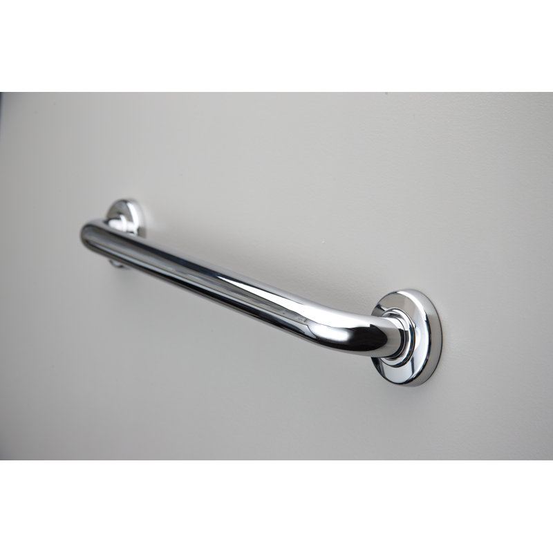 Hotelier Grab Bar, 16" W, Polished Chrome
