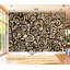 Peler et coller le papier peint mural, les motifs tribaux de style tribal africain sans couture peuvent être utilisés pour l'art mural en tissu auto-adhésif et amovible
