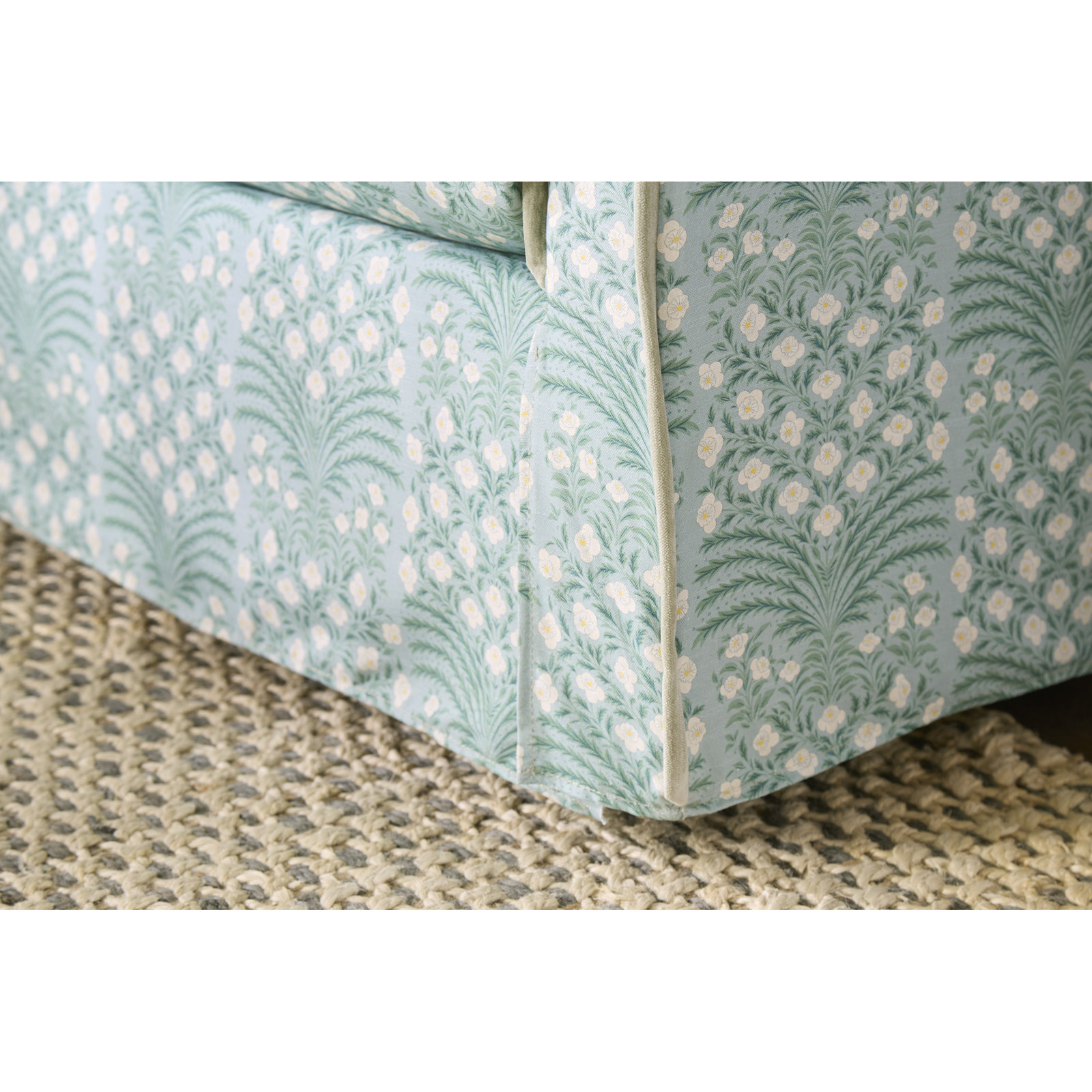 Erin & Ben Co. Upholstered Accent Chair, Blue/Green