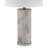 23.25" Grey Table Lamp With Bottom Night Light (Bulb Included) 