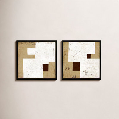 Squares 1 & 2, Set of 2 by Marco Marella for Studio M - Framed Wall Art