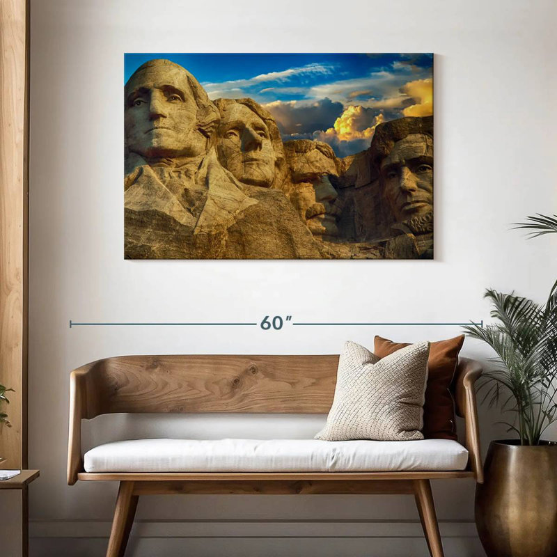 Lilie Iconic Mount Rushmore Monument, 30" H x 45" W