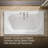 Memoirs 72" x 42" Drop In Whirlpool Acrylic Bathtub with Heater-51403922