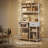 Coffee Bar With Adjustable Storage Shelves-1818899682