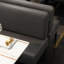 Banc rembourré en similicuir de style industriel