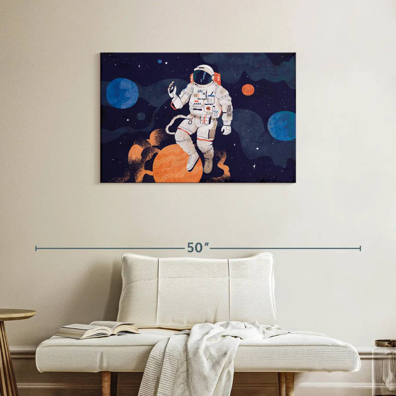 Oberle astronaute avec planètes