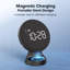 Digital Silicone Electric Alarm Tabletop Clock Black