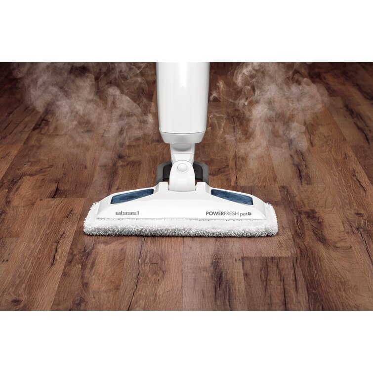 Bissell Power Fresh Pet Steam Mop Hard Floor Steam Cleaner - White