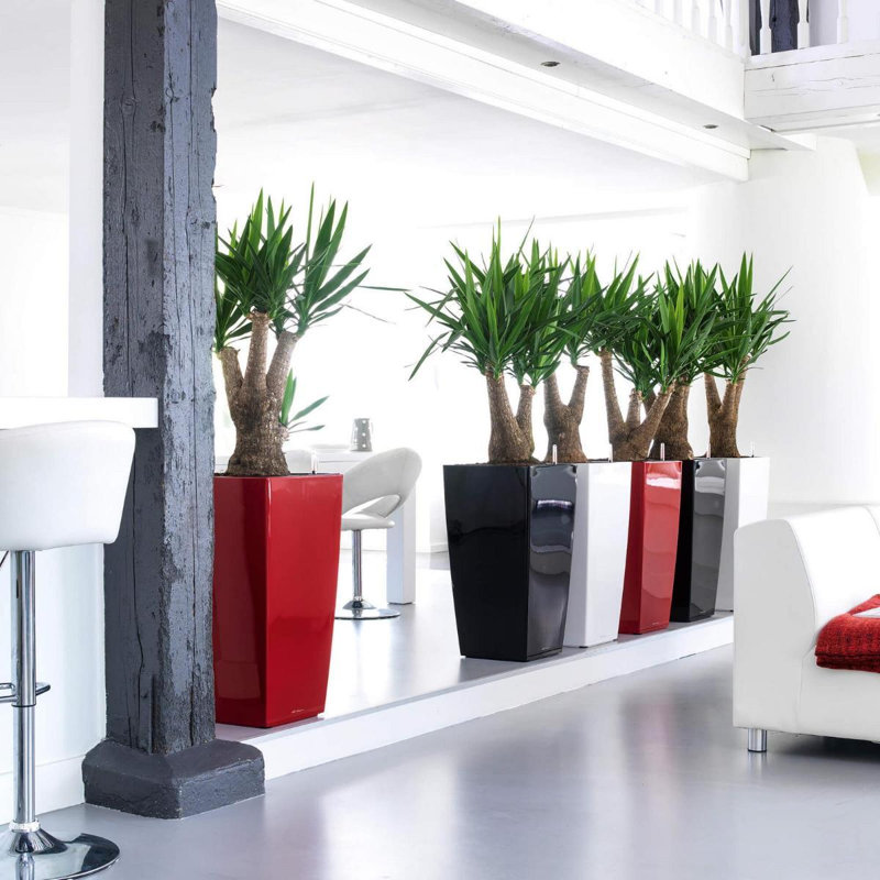 Cubico Planter Box, Scarlet Red, 56 cm H x 30 cm W x 30 cm D