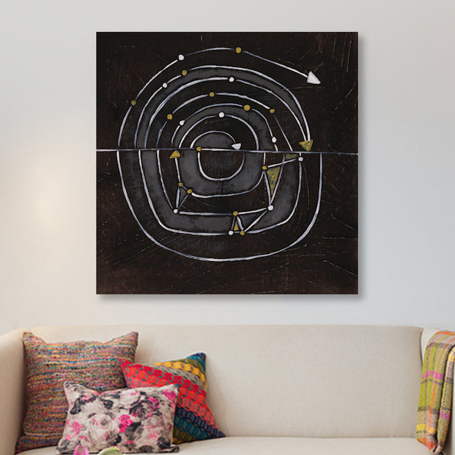 Impression sur toile, H 18 po x l 18 po x P 1,5 po, Toile avec cadre noir, Pas de tapis