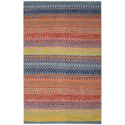 Saffron Chevron Hand Knotted Area Rug