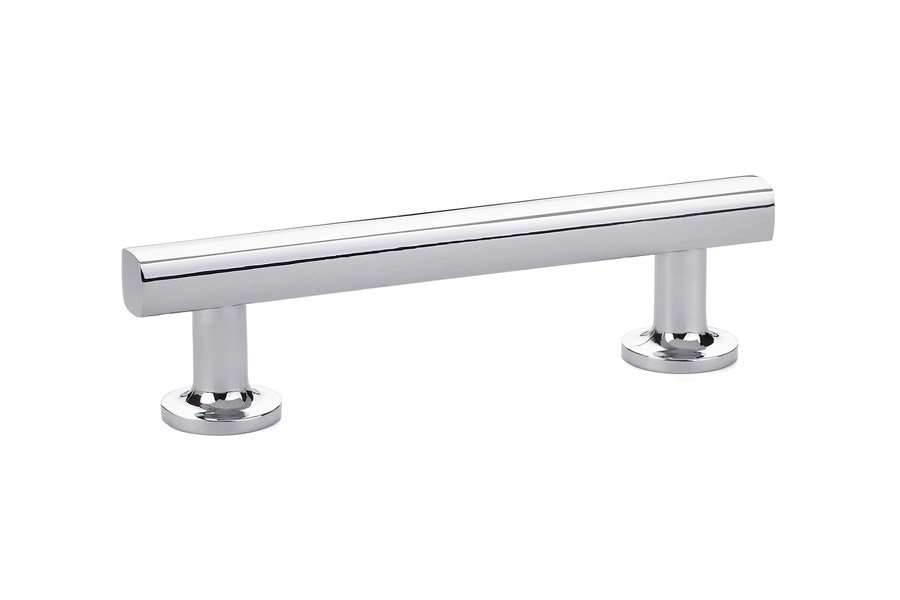 Freestone Trinity Bar Cabinet Pull, Polished Chrome, 4"