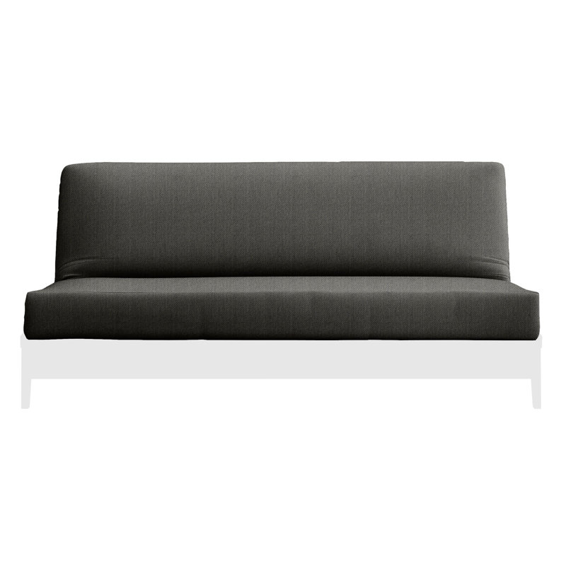 100% Cotton Futon Cover, Twin, Dark Graphite Cotton