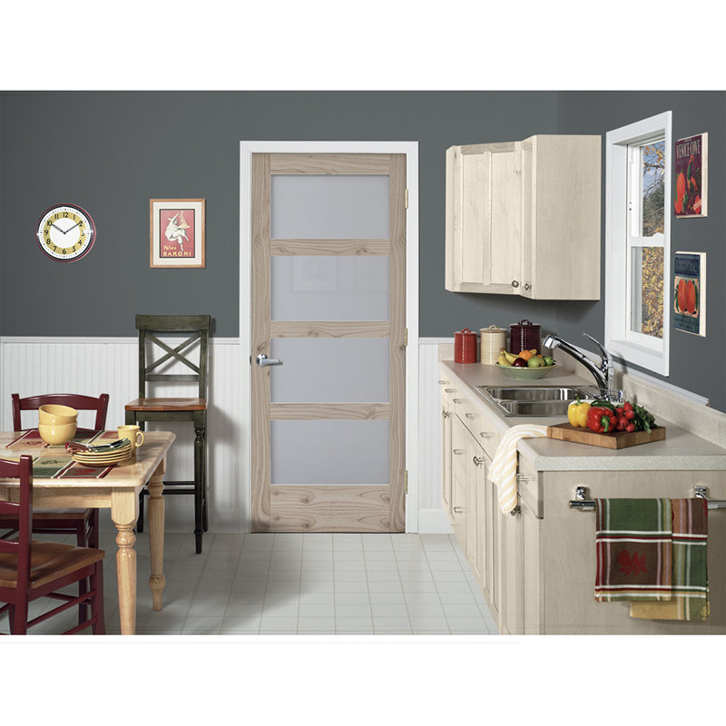 Porte intérieure en cèdre blanc MODA 4-Lite MODA, 24 po x 80 po
