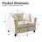 Chenille Upholstered Accent Chair-1444917704