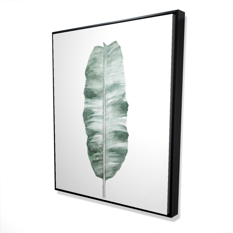 Banana Leaf Print On Canvas
