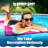 TRC Recreation Splash 1.25" Thick Foam Swimming Pool Float Lounger Mat, White