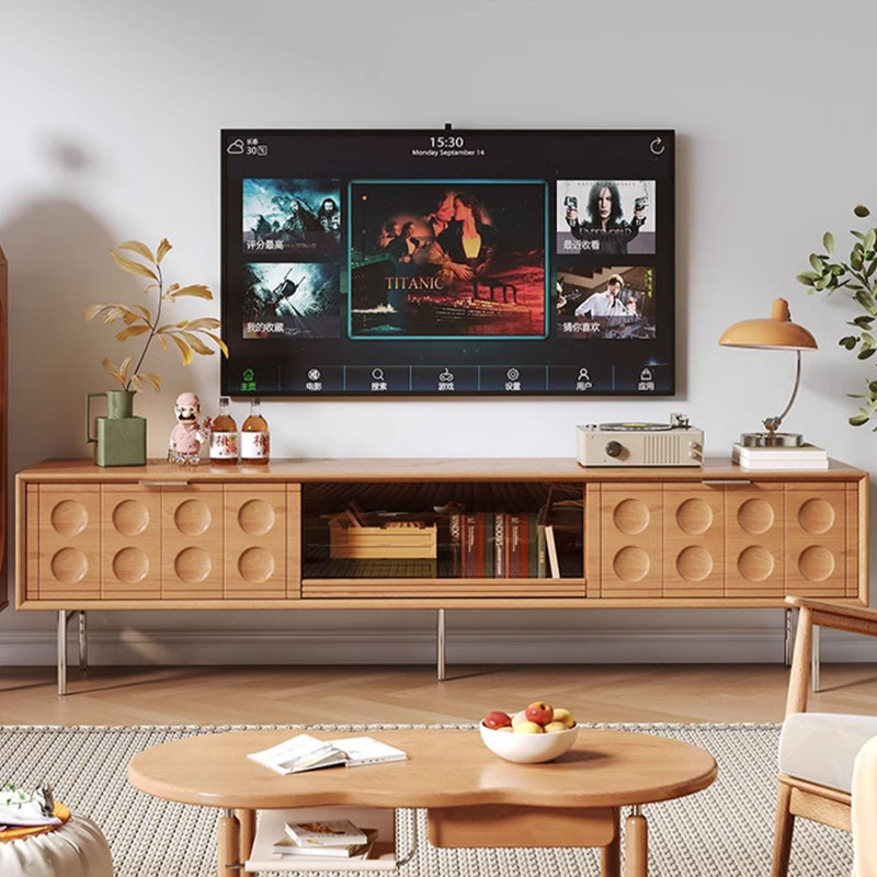 Meuble télé moderne et simple télescopique, 70.86"