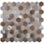 11.25" x 11.25"  Metal Mosaic Wall Tile