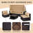 6 - Person Modular Patio Conversation Sets with Cushions-593161582
