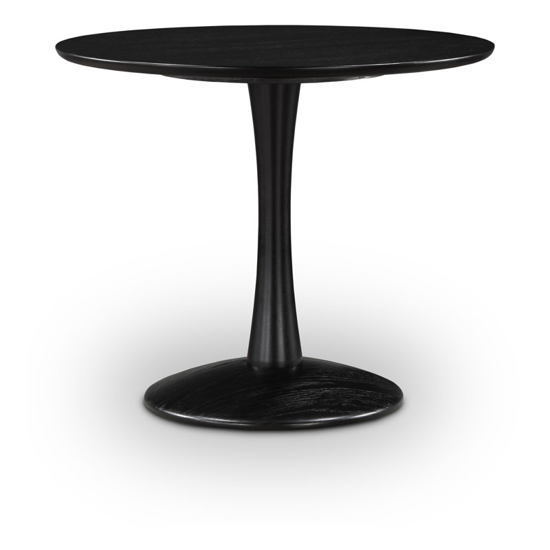 Table de salle à manger Khup, Noir, noir, noir, noir, L 36 po x l 36 po
