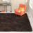 Assar Modern Handmade Shag Chocolate Area Rug-23564304