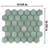 Hudson Due 2" Hex 10-7/8 " x 12-5/8 " Porcelain Mosaic Floor and Wall Tile-1816075775