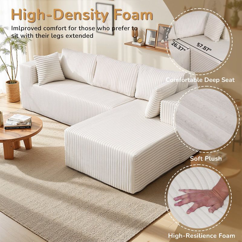 Canapé modulaire Boneless, Beige
