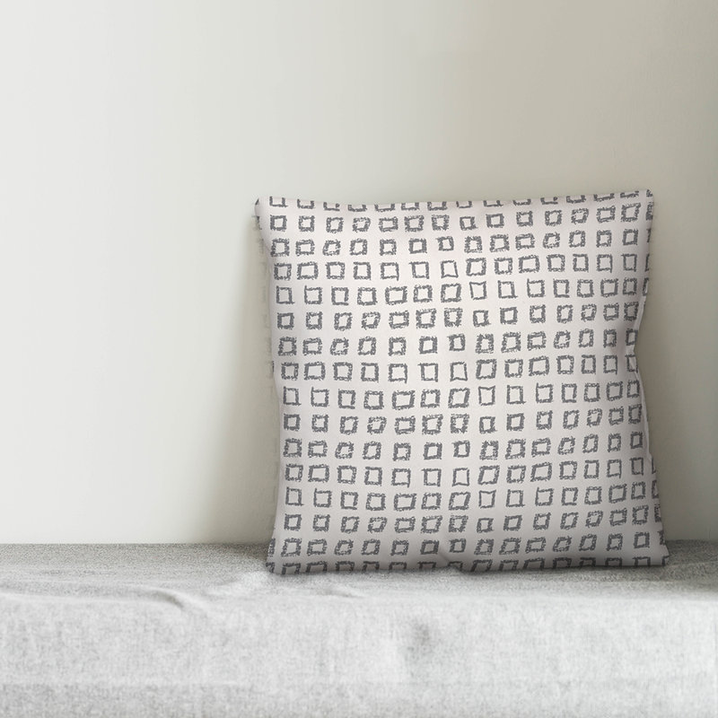 Coussin décoratif , 16 po x 1 po, Gris