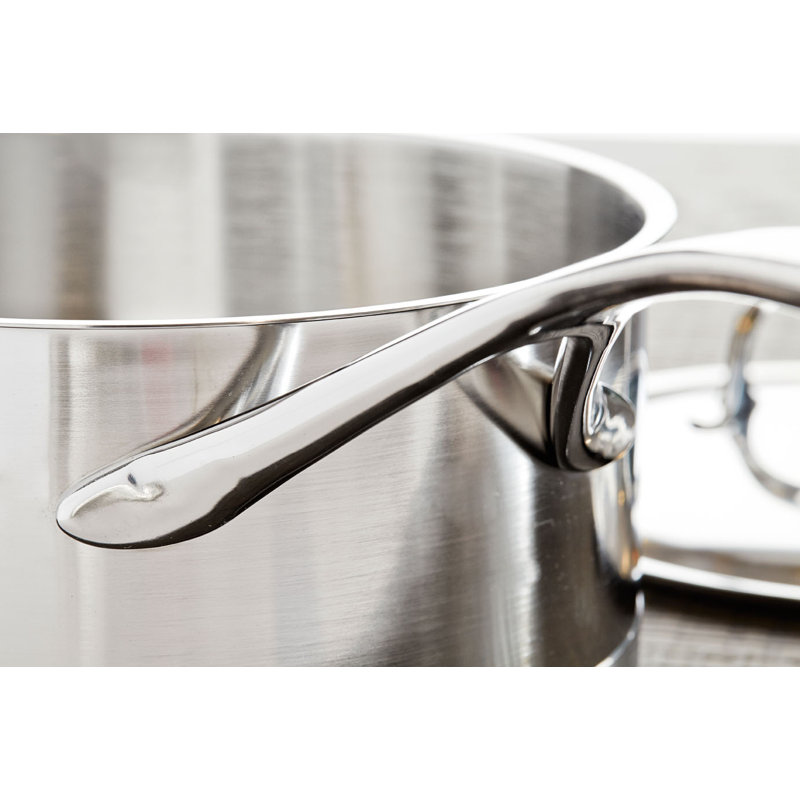 Demeyere Atlantis Stainless Steel Saucepan with Lid, 2.25 qt.