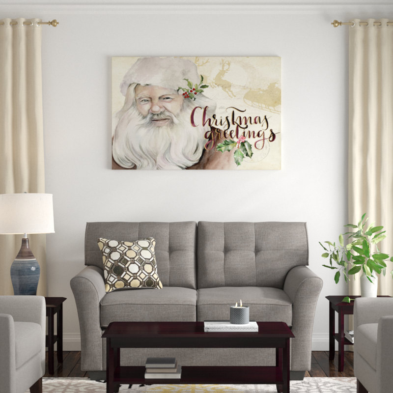 Christmas Greetings Collection A by Jennifer Paxton Parker - Wrapped Canvas Print, 81cm H x 122cm W